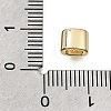 Brass Micro Pave Clear Cubic Zirconia Beads CU-CBAA19F-01G-A-3