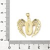Brass Micro Pave Cubic Zirconia Pendants KK-L243-05G-02-3
