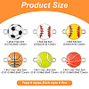 36Pcs 6 Styles Alloy Enamel Connector Charms ENAM-YW0008-07-2