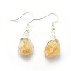 Natural Citrine Dangle Earring EJEW-F173-D02-S-2