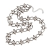 304 Stainless Steel Spiked Cone Link Chain Necklaces for Women SA-H001-22P-5
