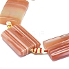 Natural Banded Agate/Striped Agate Beads Strands G-L544-044-2