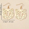 Tiger Head Alloy Dangle Earrings FS-WG96218-02-2