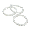 Opalite Beaded Stretch Bracelets BJEW-A117-B-07-4