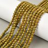Natural Yellow Green Opal Beads Strands G-D306-A06-4mm-1