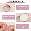 Unicraftale DIY Oval Blank Dome Ring Making Kit DIY-UN0050-25-5