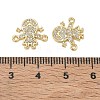 Brass Micro Pave Colorful Cubic Zirconia Connector Charms for Jewelry Making CU-CBAAA59-01G-03-3