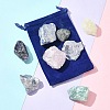8Pcs Natural Lapis Lazuli & Ruby in Zoisite & Rose Quartz & Quartz Crystal & Amethyst & Fluorite & Citrine & Green Fluorite Tumbled Stone Sets DIY-FS0007-10A-8