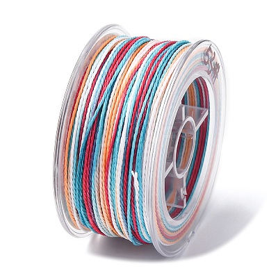 Segment Dyed Waxed Polyester Cord YC-C003-02C-1