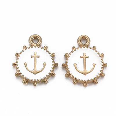 Alloy Enamel Pendants ENAM-N055-016E-NR-1