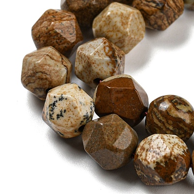 Natural Picture Jasper Beads Strands G-C085-A02-01-1