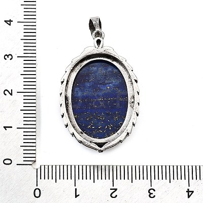 Dyed Natural Lapis Lazuli Pendants G-Q350-02I-1