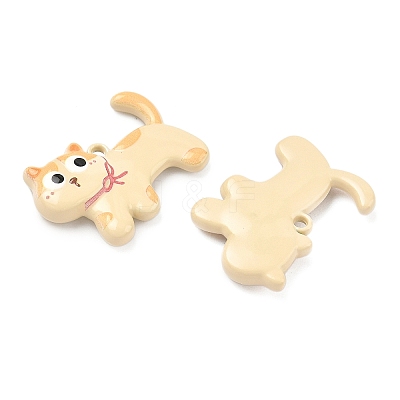 Baking Paint Alloy Pendants FIND-G109-04B-1