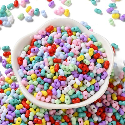 Opaque Acrylic Beads MACR-L010-01-1