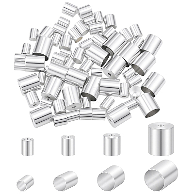 80Pcs 4 Styles Brass Cord Ends KK-BBC0025-66-1