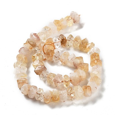Heated Natural Citrine Beads Strands G-D091-A12-1