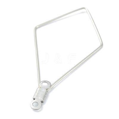 Non-Tarnish 316 Stainless Steel Earring Findings STAS-O149-03P-1