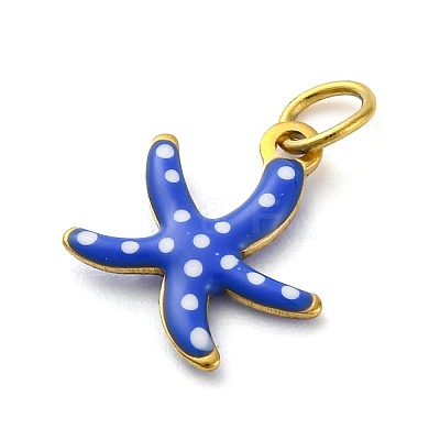 304 Stainless Steel Enamel Charms X-STAS-E550-40G-04-1