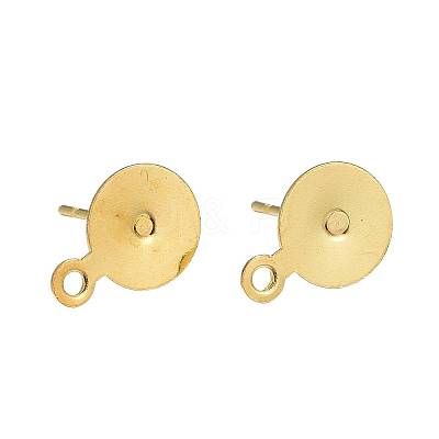 150Pcs 3 Size Brass Stud Earring Findings KK-ZZ0001-13G-1
