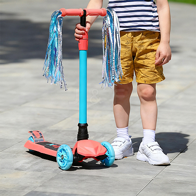 Kids Plastic Tassel Ribbon AJEW-CN0006-63A-1