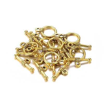 Tibetan Style Toggle Clasps GLF1184Y-NF-1