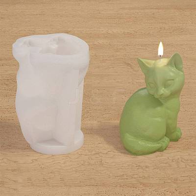 Cat Shape DIY Candle Silicone Molds PW-WG8E3F9-02-1