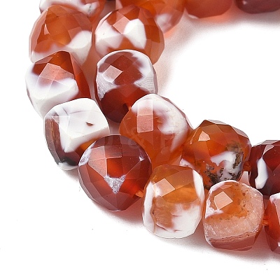 Natural Fire Crackle Agate Beads Strands G-H078-C49-6mm-01-1