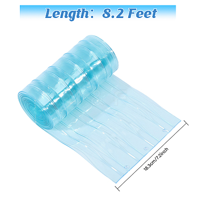 Transparent PVC Plastic Door Strip Curtain AJEW-WH0270-592A-02-1