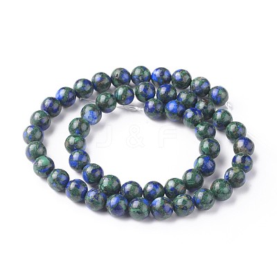 Assembled Synthetic Lapis lazuli and Malachite Beads Strands G-L528-03C-1