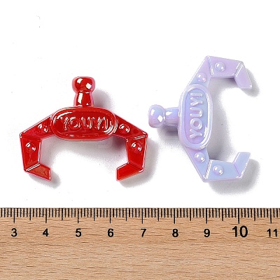Opaque Acrylic Beads OACR-B019-07-1