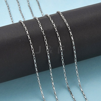 Tarnish Resistant 304 Stainless Steel Box Chains CHS-A003A-1.5mm-1