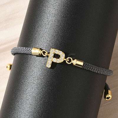 Adjustable Nylon Cord Bracelets BJEW-C096-01G-16-1