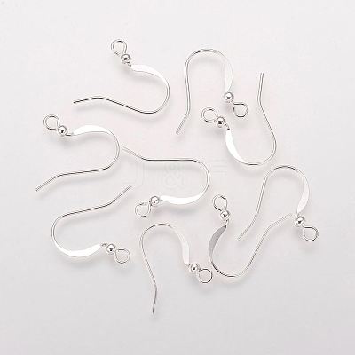 Brass French Earring Hooks KK-Q365-S-NF-1