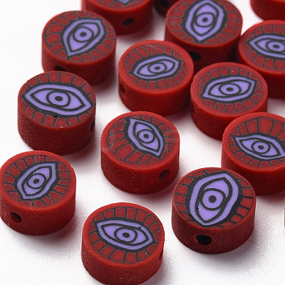 Handmade Polymer Clay Beads CLAY-N008-045F-1
