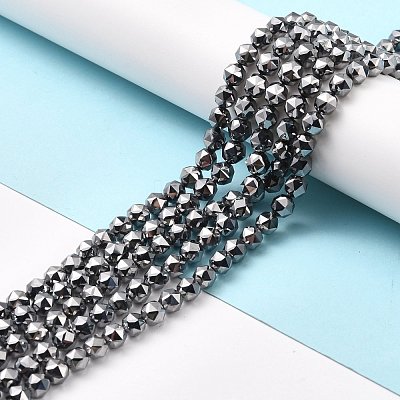 Terahertz Stone Beads Strands G-D461-17D-1