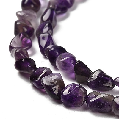 Natural Amethyst Beads Strands X-G-P497-01E-45-1