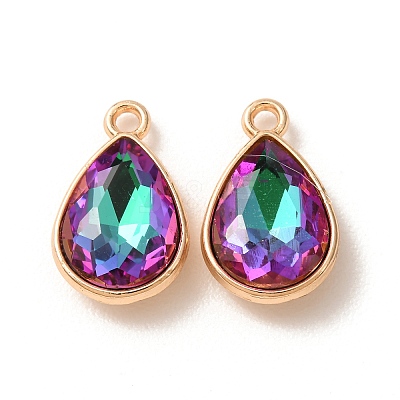 Electroplate Glass Pendants GL-CBA7A25-03B-1