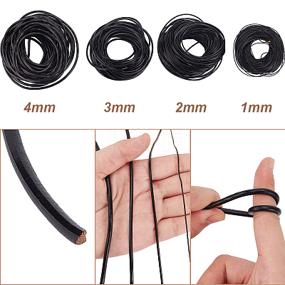 10M Round Leather Beading Cord WL-GF0001-23A-03-1