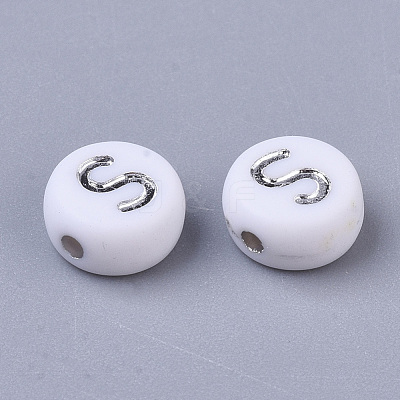 Plating Acrylic Beads X-PACR-R243-04S-1