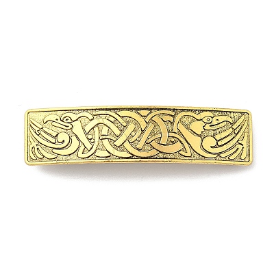Viking Knot Alloy Retro Hair Barrettes AJEW-K048-03AG-1