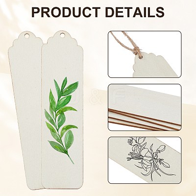 DIY Wood Bookmarks Making Kits WOOD-SP0001-21B-1