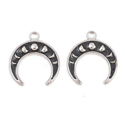 304 Stainless Steel Enamel Pendants STAS-K293-34P-03-1