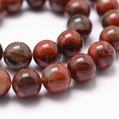 Natural Brecciated Jasper Bead Strands X-G-D840-67-6mm-1