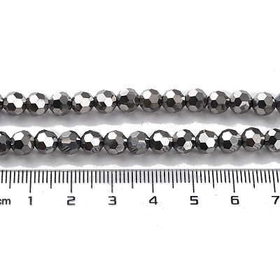 Electroplate Glass Bead Strands EGLA-R042-6mm-06-1