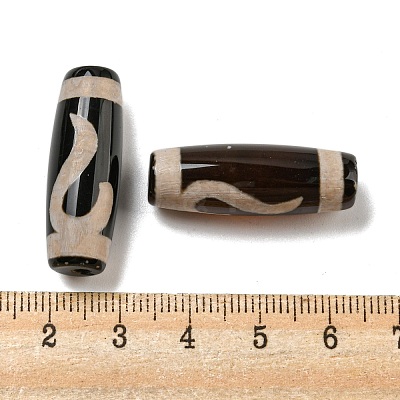 Tibetan Style dZi Beads Strands G-P526-B07-1