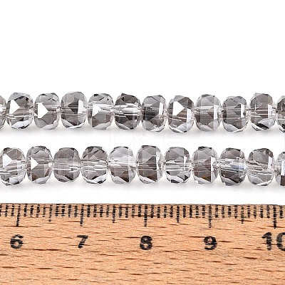 Electroplate Transparent Glass Beads Strands EGLA-N022-05B-C14-1