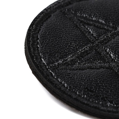 Computerized Embroidery Imitation Leather Self Adhesive Patches DIY-G031-01F-1