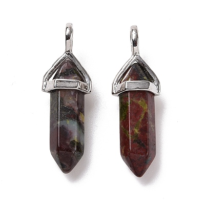 Natural Dragon Blood Pointed Pendants X-G-K329-48P-1