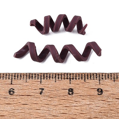 Handmade Polymer Clay Spiral Beads FIND-Q122-01H-1