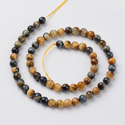 Natural Dream Tiger Eye Beads Strands X-G-G898-6mm-1